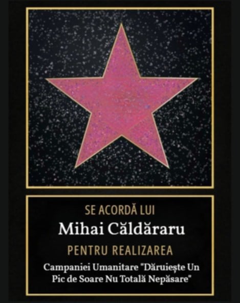 Diplomă de excelență și steaua speranței